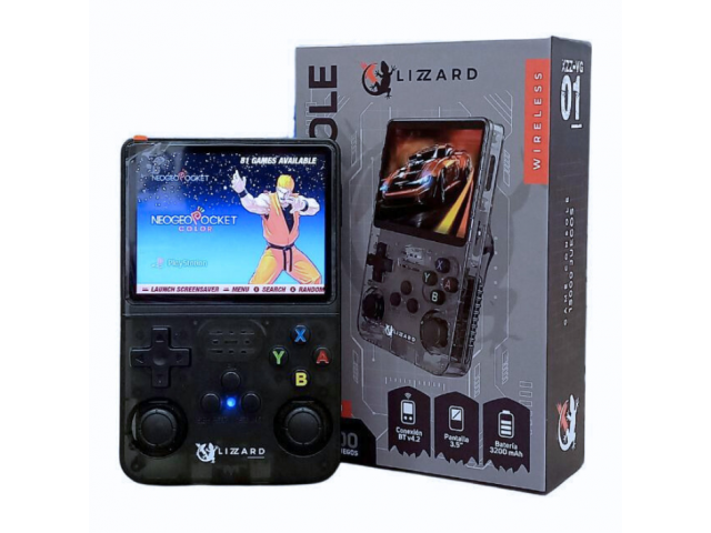 Consola Portátil XZZ-VG-01 Pantalla 3.5" Apto para 15000 Juegos X-Lizzard