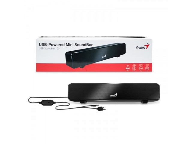 Parlante Soundbar 100 6W USB Negro Genius