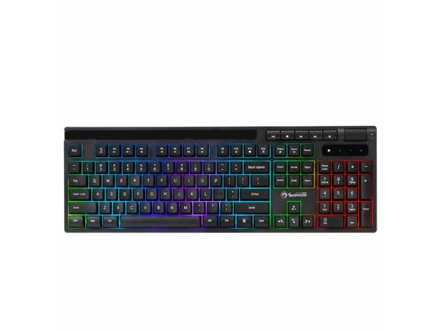 Teclado Gamer USB RGB K603 Soldat S40 Negro Marvo
