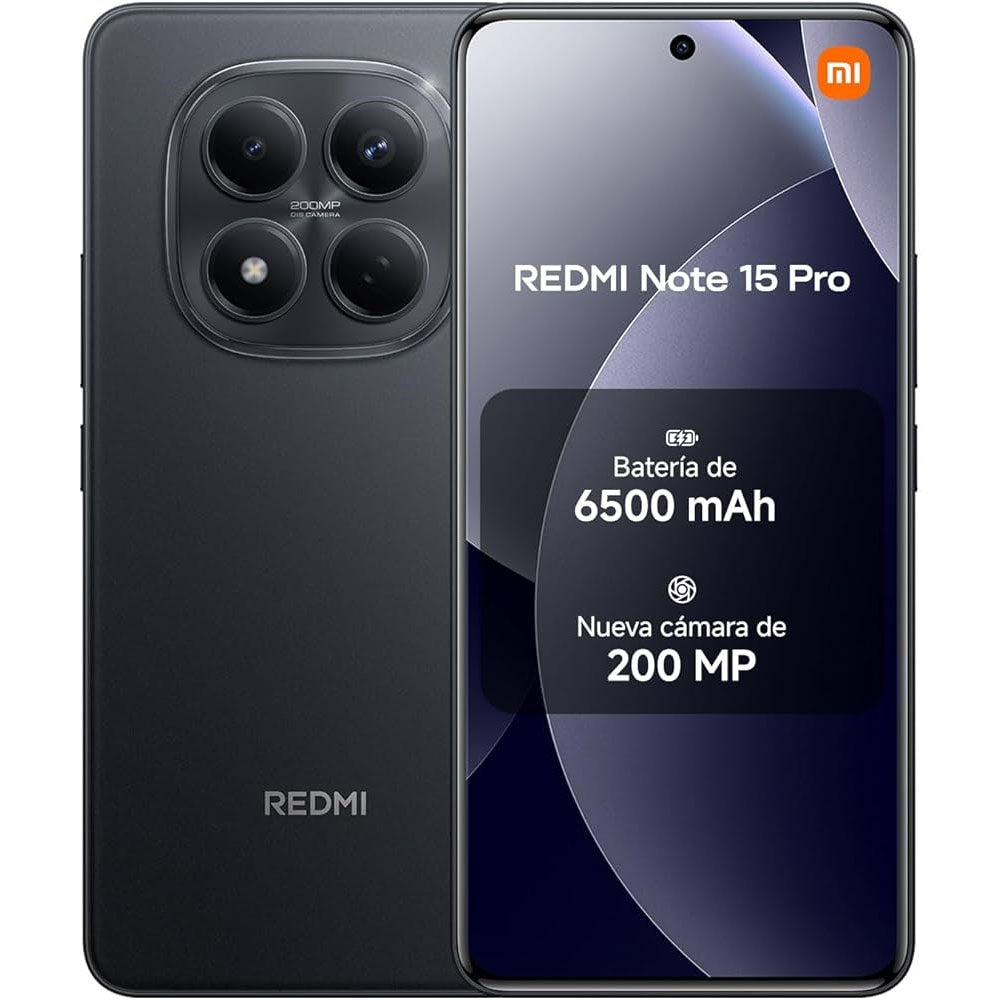 Xiaomi Redmi Note 15 Pro 12GB 512GB negro Cámara de 200MP, Video 4K