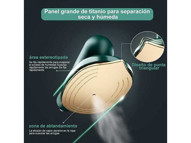 PLANCHA A VAPOR PROFESIONAL MINI PORTÁTIL 2EN1 (HOGAR Y VIAJE)