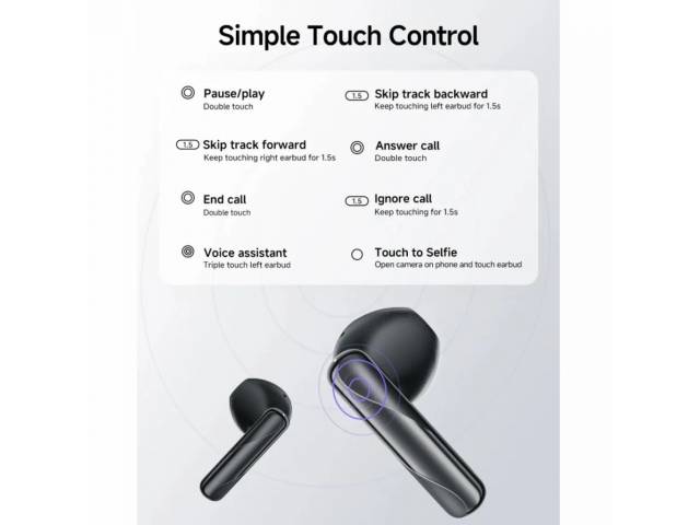 Auricular Bluetooth TWS AilyBuds Clear Violeta QCY By Xiaomi