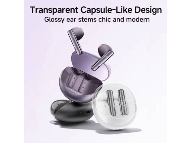 Auricular Bluetooth TWS AilyBuds Clear Violeta QCY By Xiaomi