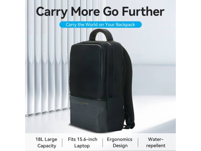 Mochila para Laptop Waterproof 15.16" 18L / 43x30x14 cm / Negro KRPB0 Vention