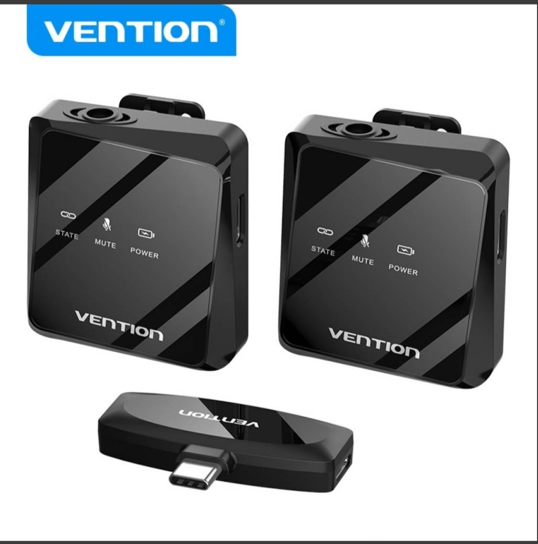 Microfono Solapero Tipo C Pack x2 / Negro NCBB0 Vention